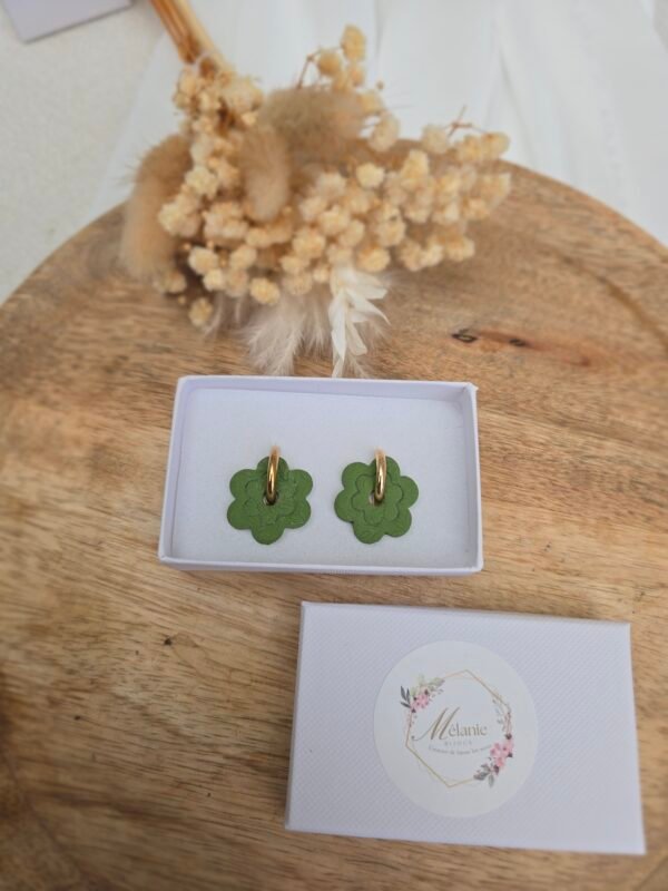 Zélia Vert Olive Effet Lierre