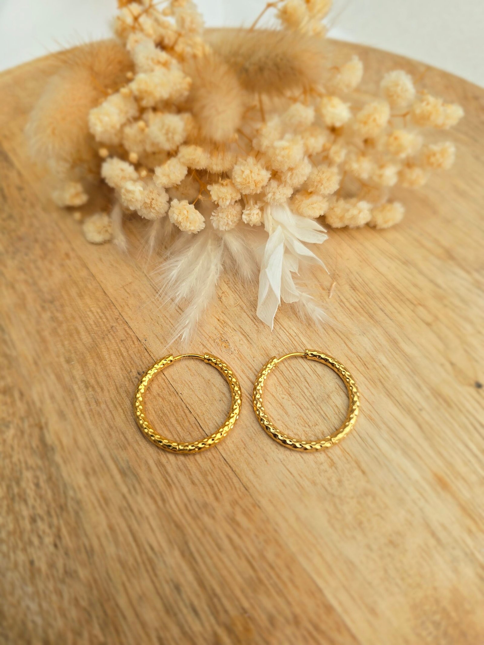 Anneaux créoles pour oreilles percées ou non