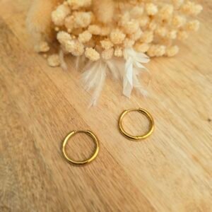 Créoles Essentiel dorées 16mm