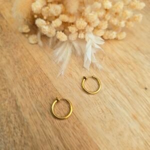 Créoles Clip dorées 16mm