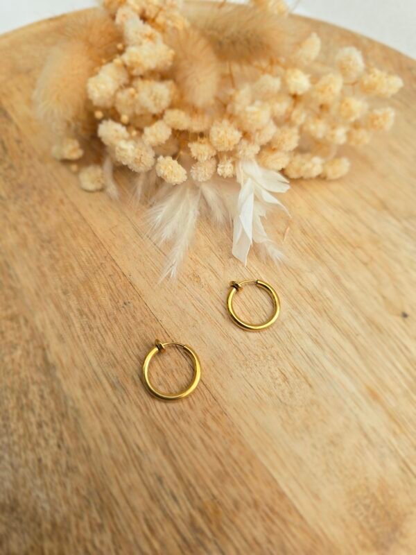 Créoles Clip dorées 16mm