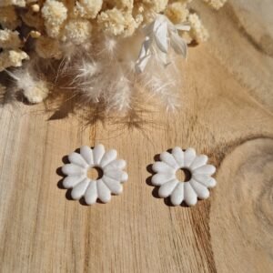 Marguerite blanche nacrée