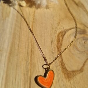 Collier Coração Orange