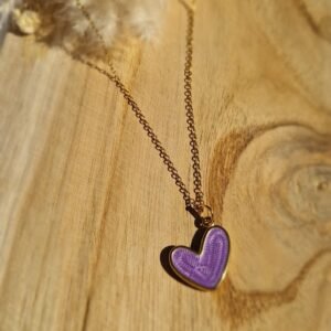 Collier coração Violet