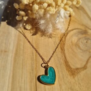 Collier coração Vert